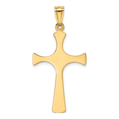 14K Yellow Gold Fancy Cross Pendant – view 5