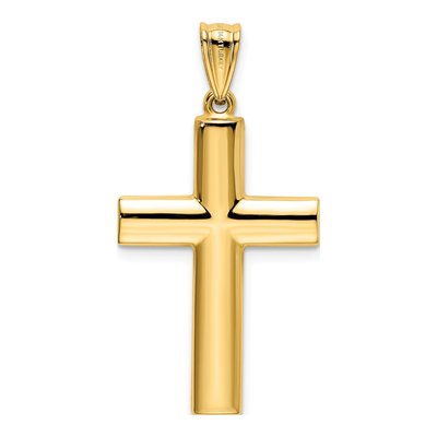 14K Yellow Gold Reversible Cross Pendant – view 4