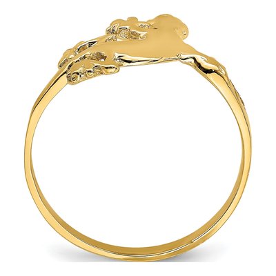 14K Yellow Gold Lizard Ring – view 3