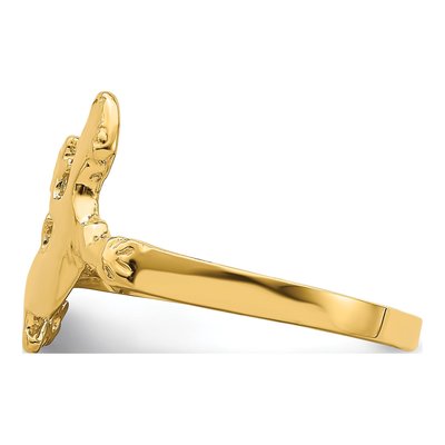 14K Yellow Gold Lizard Ring – view 4