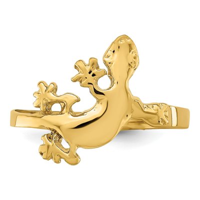 14K Yellow Gold Lizard Ring – view 6