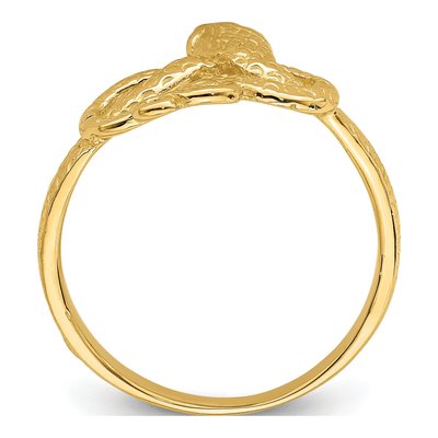 14K Yellow Gold Snake Ring – view 3