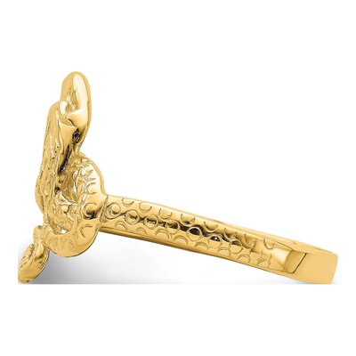 14K Yellow Gold Snake Ring – view 4