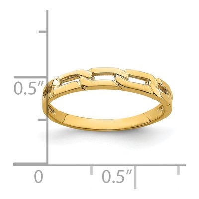 14K Yellow Gold Five Link Band – view 5