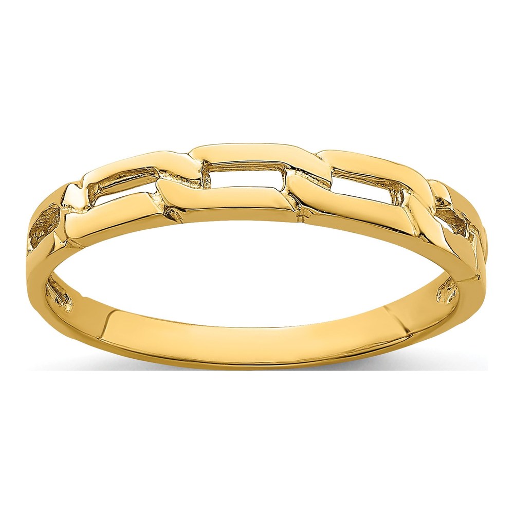 14K Yellow Gold Five Link Band