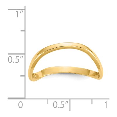14K Yellow Gold Wave Thumb Ring – view 4