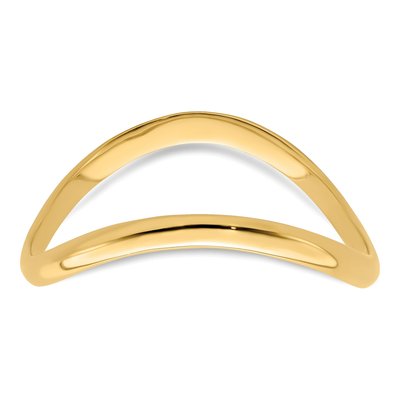 14K Yellow Gold Wave Thumb Ring – view 7