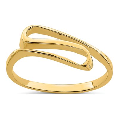 14K Yellow Gold Swirl Ring