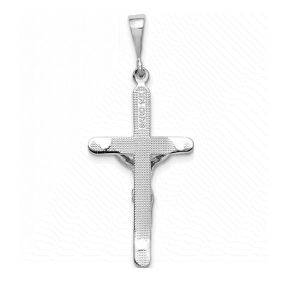 14K White Gold Crucifix Pendant – view 5