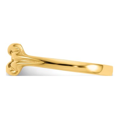 14K Yellow Gold Freeform Knot Ring – view 5