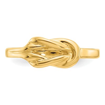 14K Yellow Gold Freeform Knot Ring – view 6