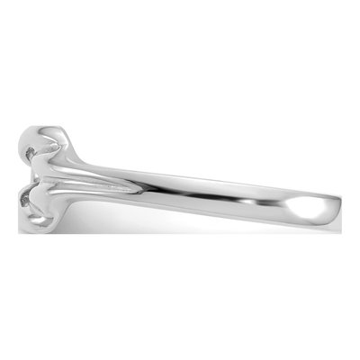 14K White Gold Freeform Knot Ring – view 4