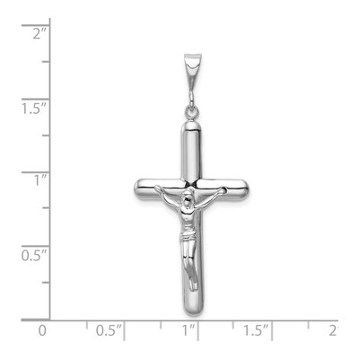 14K White Gold Crucifix Pendant – view 5