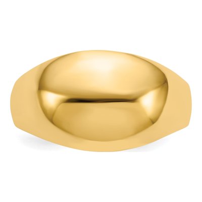 14K Yellow Gold Domed Cigar Band – view 6