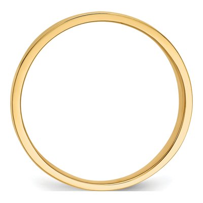 14K Yellow Gold Domed Tapered Cigar Band – view 3