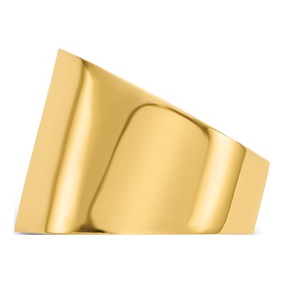 14K Yellow Gold Domed Tapered Cigar Band – view 5