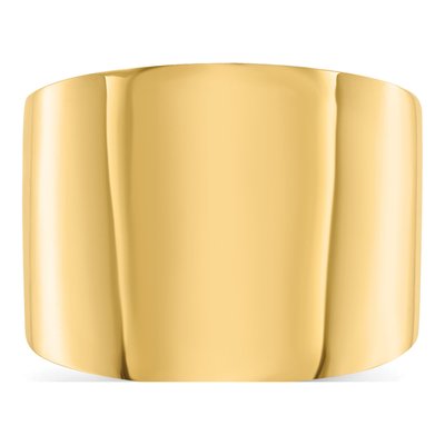 14K Yellow Gold Domed Tapered Cigar Band – view 6