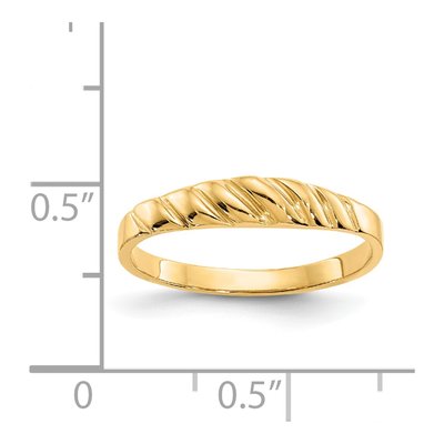 14K Yellow Gold Valley Dome Ring – view 4
