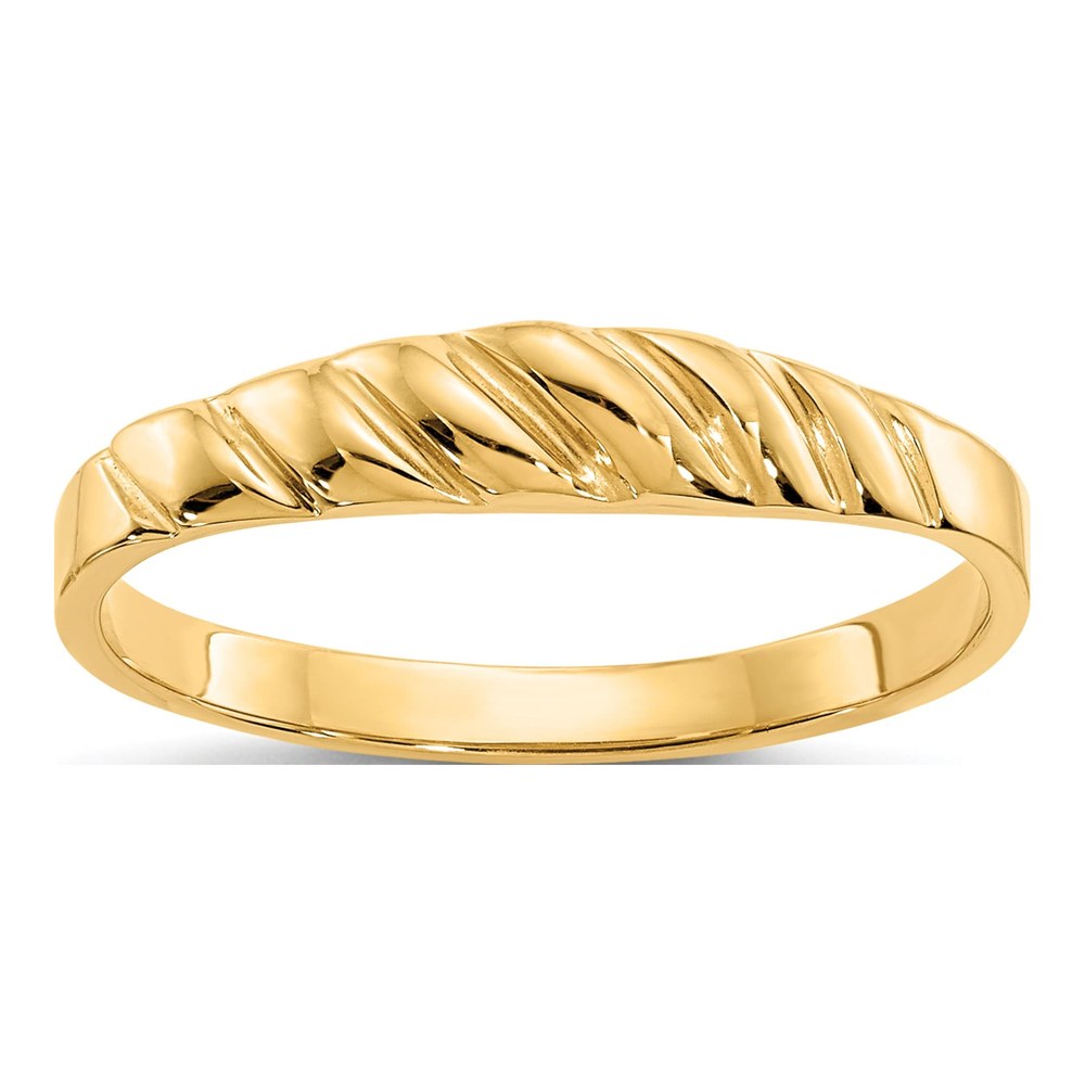 14K Yellow Gold Valley Dome Ring