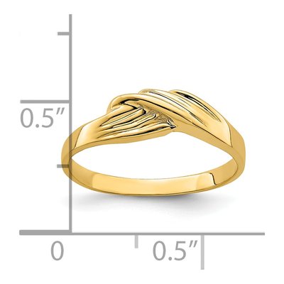 14K Yellow Gold Freeform Ring – view 6