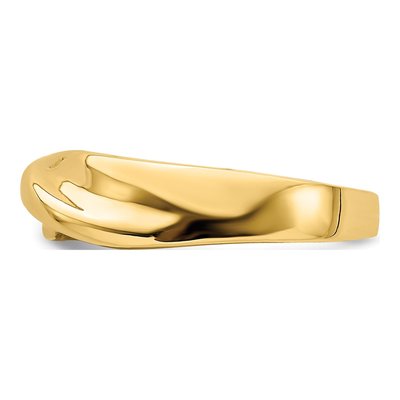 14K Yellow Gold Single Twist Ring – view 4