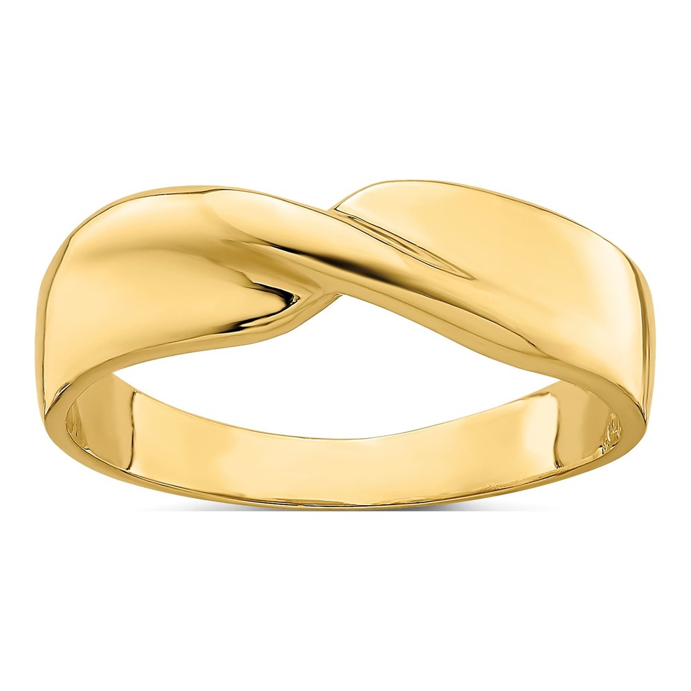 14K Yellow Gold Single Twist Ring