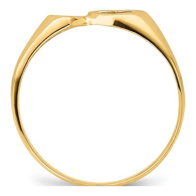 14K Yellow Gold Double Heart Cut-Out Ring – view 3