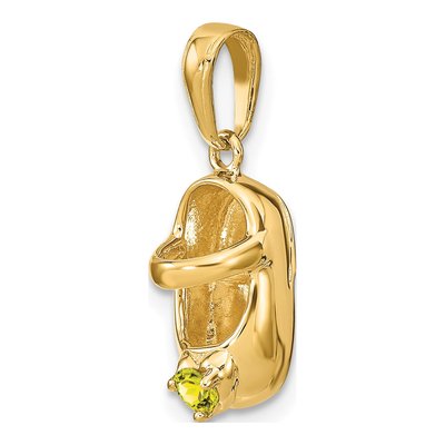 14K Yellow Gold Baby Shoe Charm – view 6