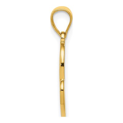 14K Yellow Gold Double Heart Pendant – view 3