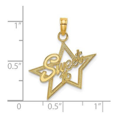 14K Yellow Gold Sweet Star Pendant – view 4