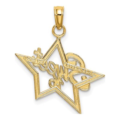 14K Yellow Gold Sweet Star Pendant – view 5