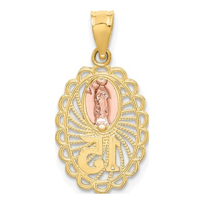 14K Two-Tone Gold Our of Guadalupe Pendant – view 4
