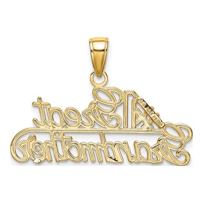 14K Yellow Gold Great Grandmother Number 1 Charm – view 4