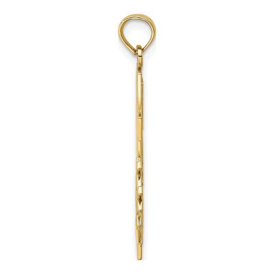 14K Yellow Gold DAD Number 1 Pendant – view 3