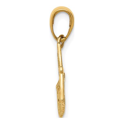 14K Yellow Gold Grandpa Number 1 Pendant – view 3