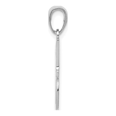 14K White Gold DAD Number 1 Pendant – view 3