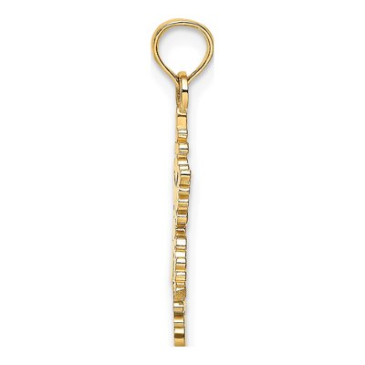 14K Yellow Gold Snowflake Charm – view 3