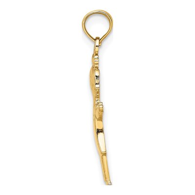 14K Yellow Gold Girl Charm – view 3