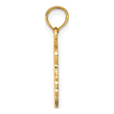 14K Yellow Gold Girl Pendant – view 3