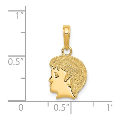 14K Yellow Gold Boy Pendant – view 5