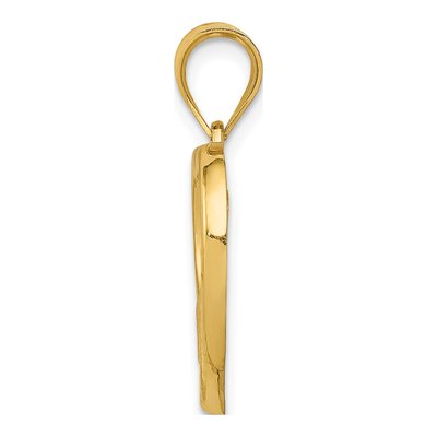 14K Yellow Gold Mom Baby Heart Pendant – view 3