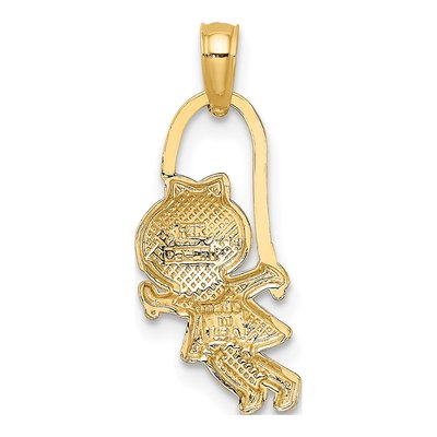 14K Yellow Gold Girl Charm – view 5