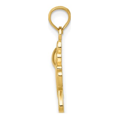 14K Yellow Gold Little Girl Pendant – view 3