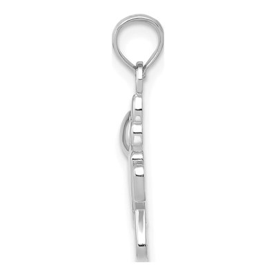 14K White Gold Little Girl Pendant – view 3