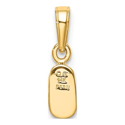 14K Yellow Gold 3-D Baby Shoe Pendant – view 4
