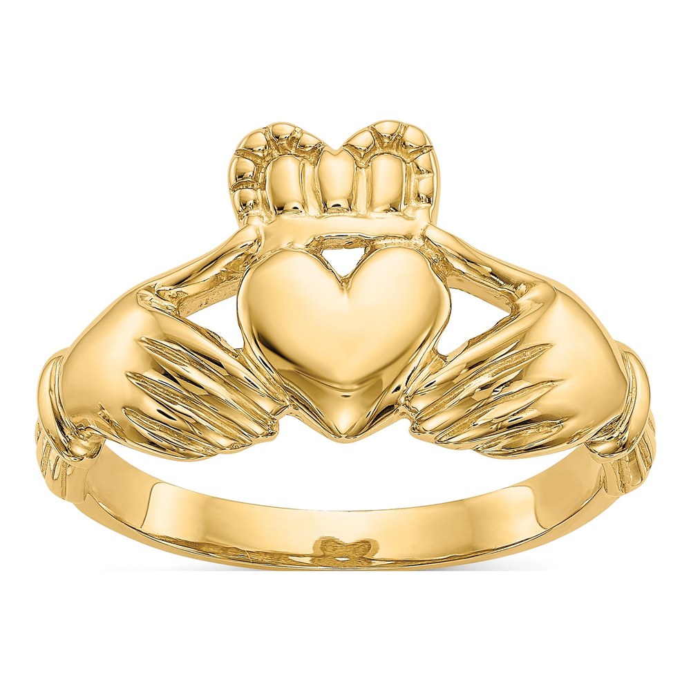 Men's 14K Yellow Gold Claddagh Ring