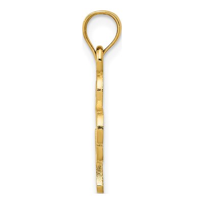 14K Yellow Gold 3-Leaf Clover Pendant – view 3