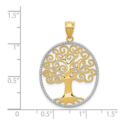 14K Yellow Gold Tree of Life Pendant – view 5