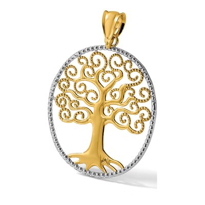 14K Yellow Gold Tree of Life Pendant – view 6
