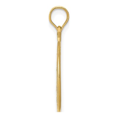 14K Yellow Gold Filigree Round Pendant – view 3